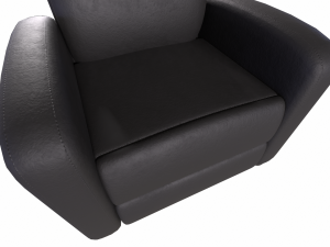 leather recliner chair Modelo 3D