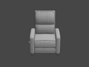 leather recliner chair Modelo 3D