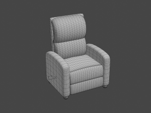 leather recliner chair Modelo 3D