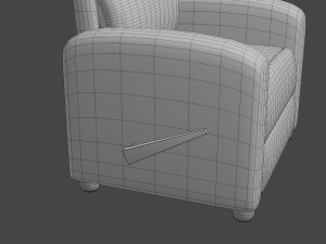 leather recliner chair Modelo 3D