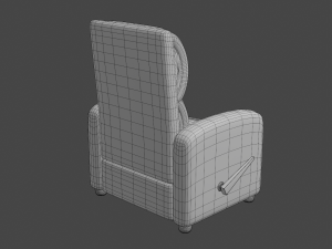 leather recliner chair Modelo 3D