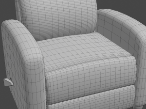 leather recliner chair Modelo 3D