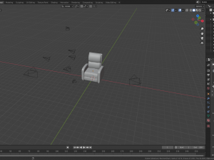 leather recliner chair Modelo 3D