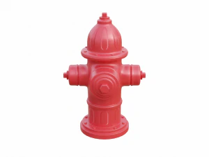 Alto dettaglio dell'idrante antincendio Modello 3D