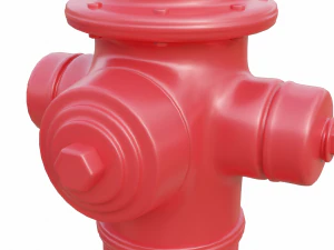 Alto dettaglio dell'idrante antincendio Modello 3D