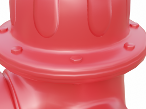Fire hydrant high detail 3D Model