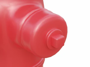 Alto dettaglio dell'idrante antincendio Modello 3D