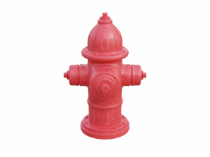 Alto dettaglio dell'idrante antincendio Modello 3D