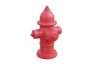 Alto dettaglio dell'idrante antincendio Modello 3D