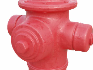Alto dettaglio dell'idrante antincendio Modello 3D
