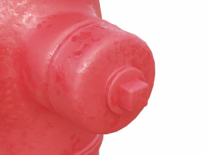 Alto dettaglio dell'idrante antincendio Modello 3D