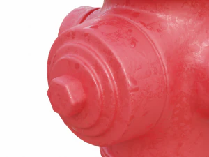 Alto dettaglio dell'idrante antincendio Modello 3D
