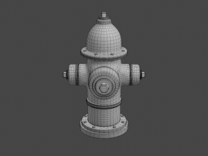 Fire hydrant high detail 3D Model