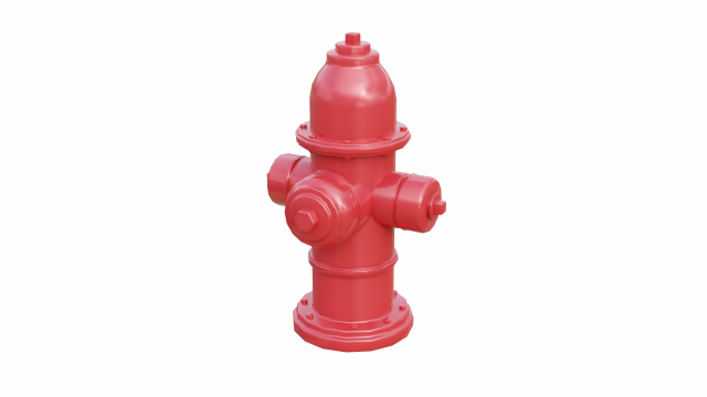 fire hydrant low detail Modelo 3D .c4d .max .obj .3ds .fbx .stl .blend 