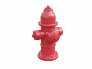 fire hydrant low detail 3D Model