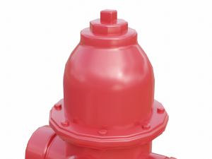 fire hydrant low detail Modelo 3D