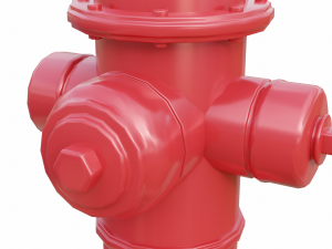 fire hydrant low detail Modelo 3D