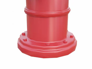 fire hydrant low detail 3D Model