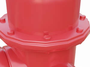 fire hydrant low detail Modelo 3D