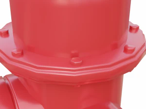 fire hydrant low detail 3D Model