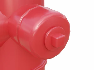 fire hydrant low detail 3D Model