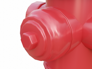 fire hydrant low detail Modelo 3D