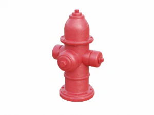 fire hydrant low detail 3D Model