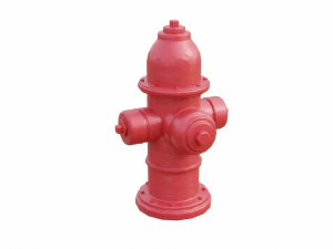 fire hydrant low detail 3D Model