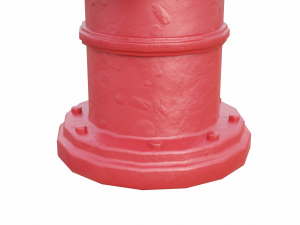 fire hydrant low detail Modelo 3D