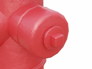 fire hydrant low detail Modelo 3D