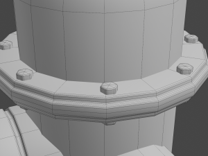 fire hydrant low detail Modelo 3D