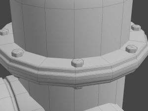 fire hydrant low detail 3D Model