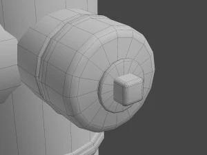 fire hydrant low detail 3D Model