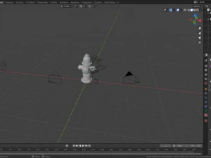 fire hydrant low detail 3D Model