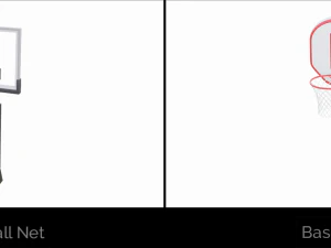 colecci&oacute;n de redes de baloncesto Modelo 3D