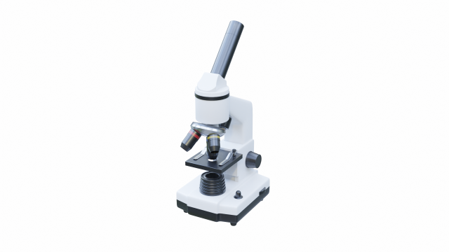 microscope 3D-Modell .c4d .max .obj .3ds .fbx .stl .blend 