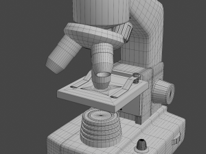 microscope 3D-Modell