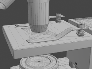 microscope 3D-Modell