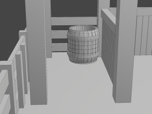 animal pen scene 3Dモデル