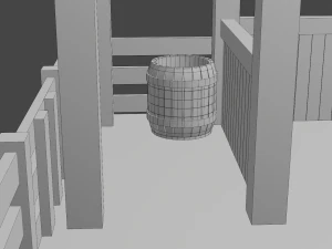 animal pen scene 3D Model