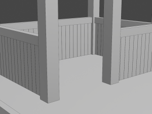 animal pen scene 3Dモデル