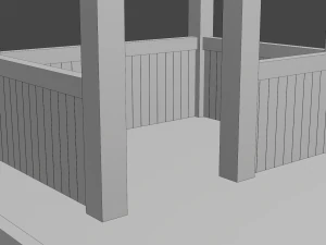 animal pen scene 3D Model