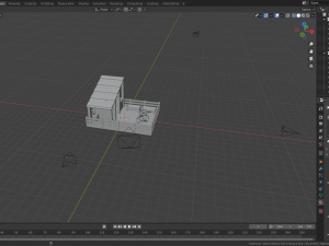 animal pen scene 3Dモデル