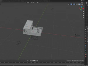 animal pen scene 3D Model