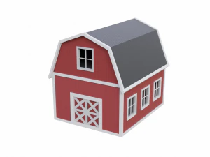rounded barn 3D Model