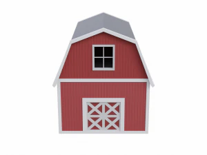 rounded barn 3D Model