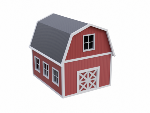 rounded barn Modelo 3D