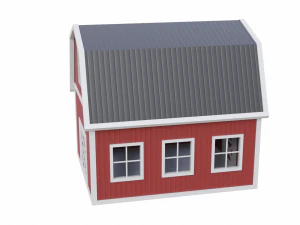 rounded barn 3D Model