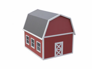 rounded barn 3D Model