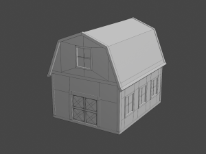 rounded barn Modelo 3D